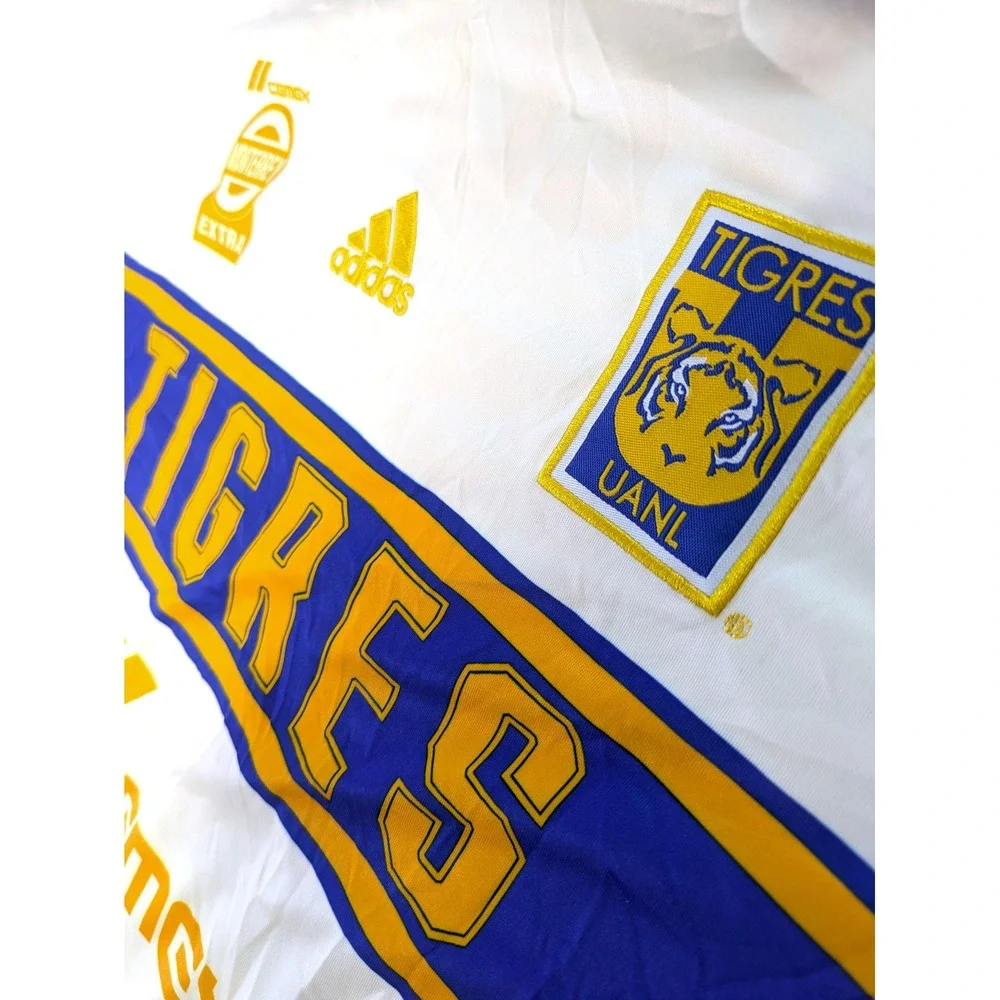 Adidas Tigres UANL 2022 Away Jersey White Blue Gold Soccer Shirt 2XL H13881